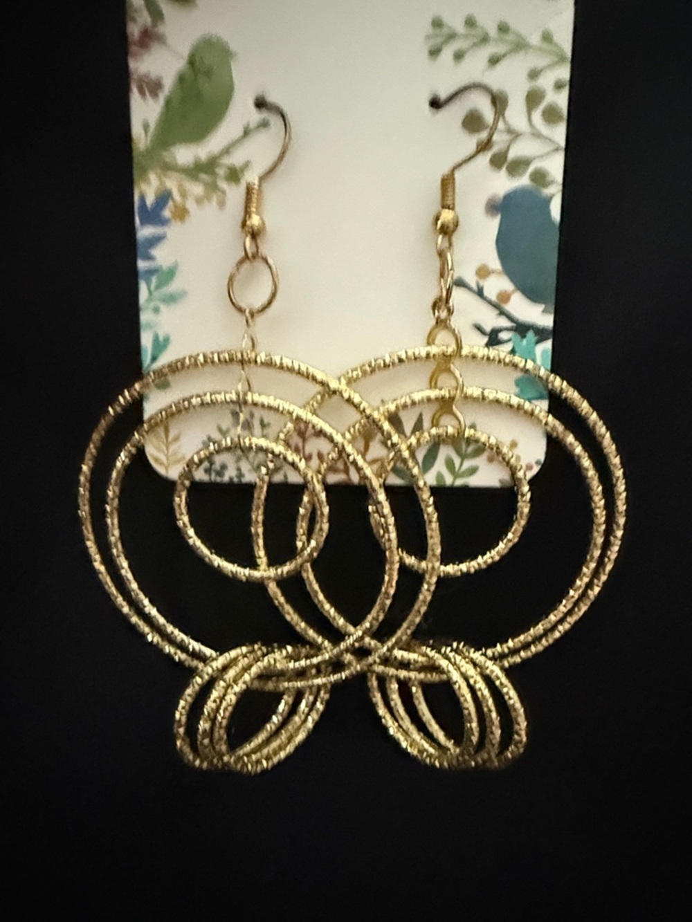 Gold Multi-Hoop Dangle Earrings - Women Jewelry